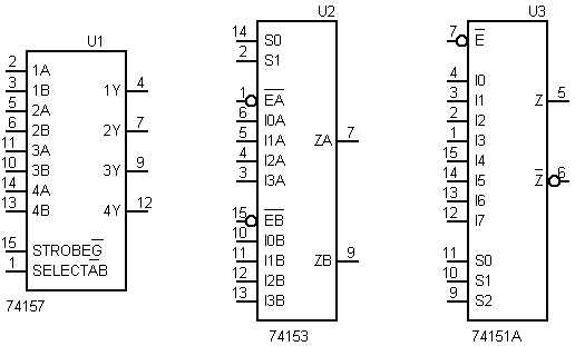 MUX 74157 153 151